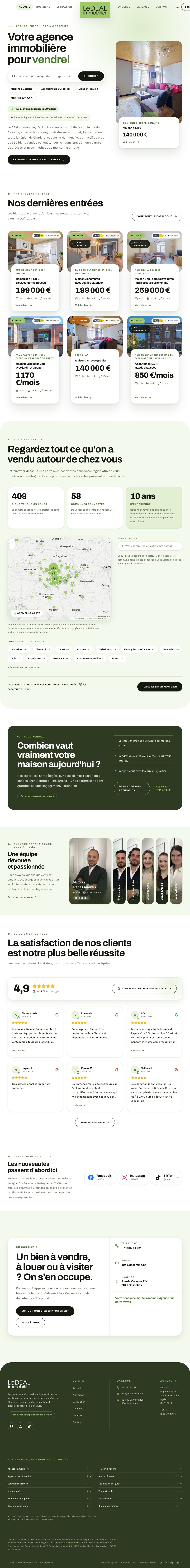 Aperçu du site Le DEAL immobilier